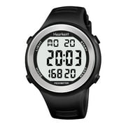 Hearkent Waterproof Pedometer Watch for Senior Non Bluetooth No App Required with Steps Calories Counter