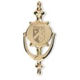 thumbnail image 1 of Hearne Irish Coat of Arms Brass Door Knocker, 1 of 1