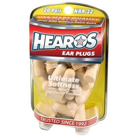 Hearos Earplugs Ultimate Softness, 20 Pair