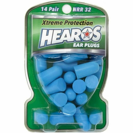 Hearos NRR 32 Ear Plugs Xtreme Protection Series Noise Reduction 14 Pairs 3 Pack
