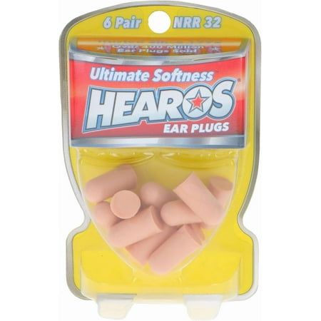 Hearos Ultimate Softness Series Ear Plugs, 6 Pairs