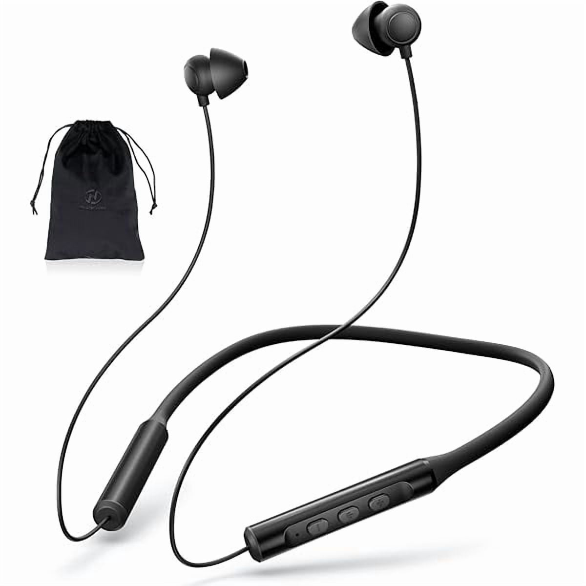 Hearprotek Wireless Lightweight Sleeping Headphones, Neckband Bluetooth 5.2 Wireless Sleep in-Ear Earbuds, Ultra Soft Portable Sleep Headphones for Side Sleepers, Working, Relaxing, Meditating