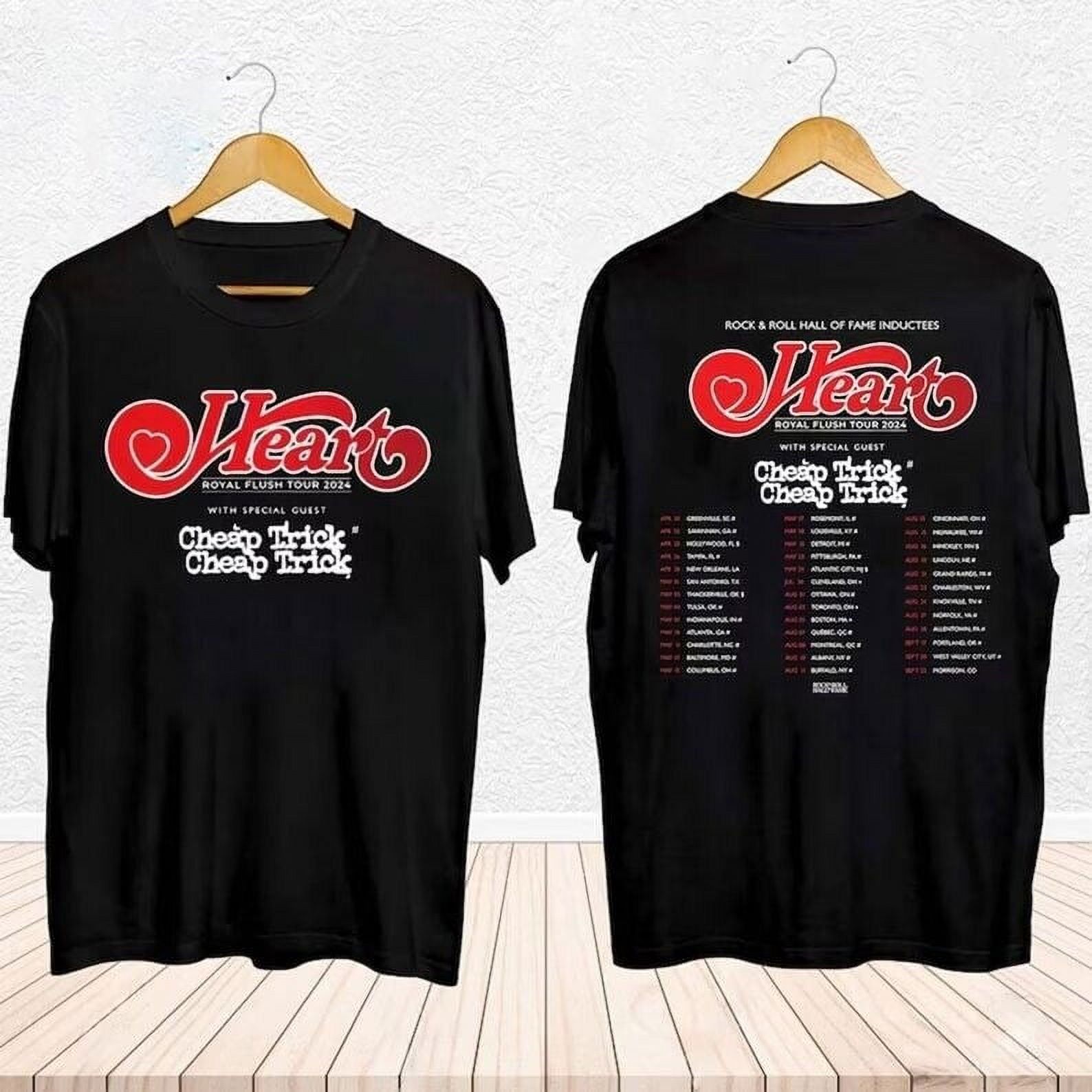 Heart 2024 Tour Shirt, Heart 2024 Concert,Heart Rock Band Royal Flush