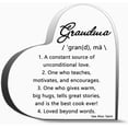 thumbnail image 1 of Heart Acrylic Plaque 4X4 Inch Grandma A Constant Source of Unconditional Love Inspirational Tabletop Sign Acrylic Heart Keepsake Gift for Friends Family Coworkers Grandmother Home Decor, 1 of 4