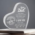 thumbnail image 1 of Heart Acrylic Plaque 4X4 Inch Patriotic Desktop Decor Dear Dad Tabletop Sign for Independence Day Home Shelf Office Decoration Festive Keepsake for Dad Holiday Family Celebration, 1 of 4