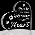 thumbnail image 1 of Heart Acrylic Plaque 4X4 Inch Sympathy Desktop Decor Dog Loss Sympathy Gift Tabletop Sign Condolence Keepsake for Loss of Dog Remembrance Present for Pet Owner Grief Funeral Home Decor, 1 of 4