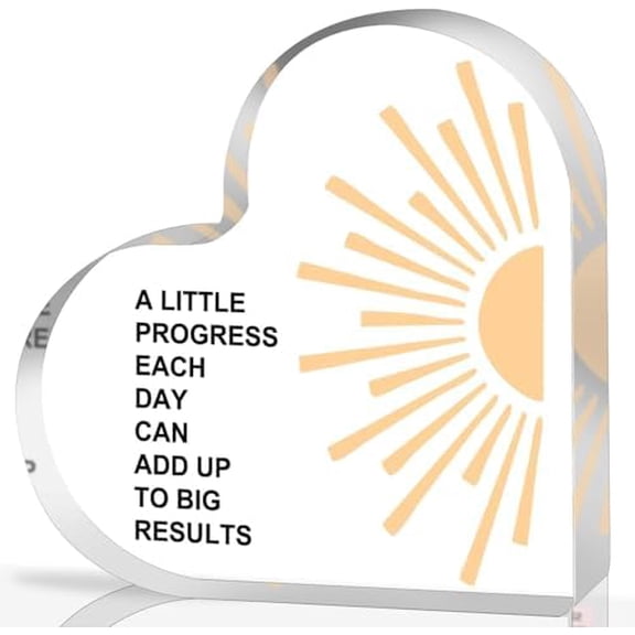 Heart Acrylic Sign 4X4 Inch Mental Health Awareness Decor Psycho Affirmations School Counselor Sign Inspirational Positive Sayings Tabletop Display For School Home Office Ideal For Counselors
