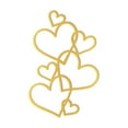 thumbnail image 1 of Heart Acrylic Valentine's Day Cake Valentine's Day Cake Toppers For Wedding Party Cake Decorations, Gold, 1 of 4