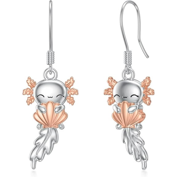 Heart Animal Earrings 925 Sterling Silver Animal Dangle Drop Earrings Jewelry Gifts for Women Animal Lovers