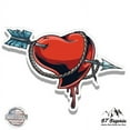 thumbnail image 1 of Heart Arrow Pierced Love Graphic - 12" Vinyl Sticker Waterproof Decal, 1 of 1