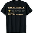 thumbnail image 1 of Heart Attack One Star Rating T-Shirt, 1 of 4