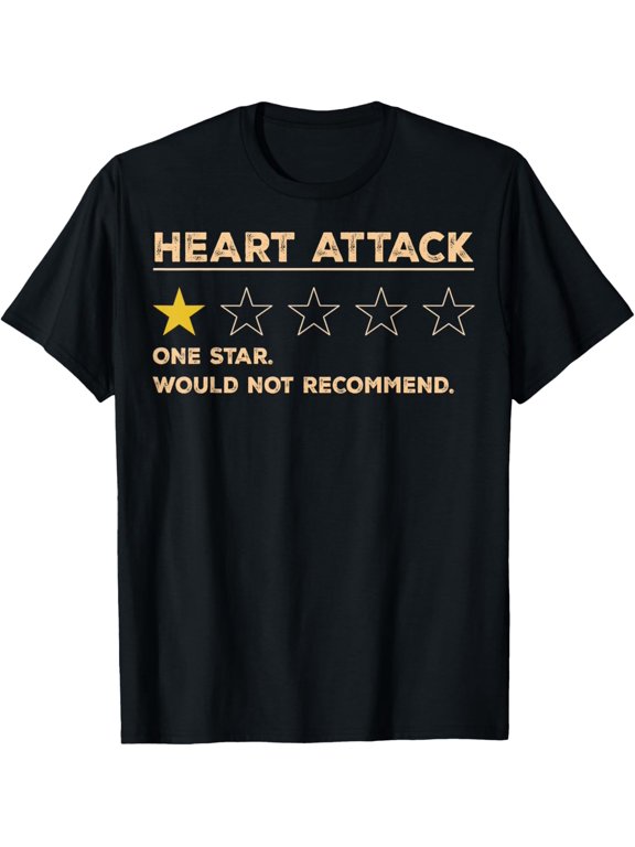 Heart Attack One Star Rating T-Shirt