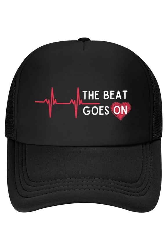 Heart Attack Surgery The Beat Goes On Survivor Rehab Recover Baseball Cap