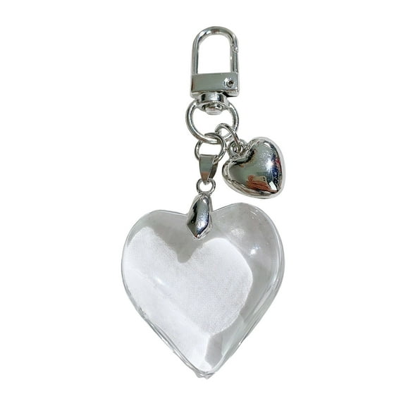 Heart Bag Pendant Bag Charm Heart Keyring Alloy Texture Key Accessory Suitable for Fashion Women and Girls Present