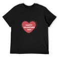 Heart Balloon Celebration Cute Men's Casual Graphic Tee for Parties and