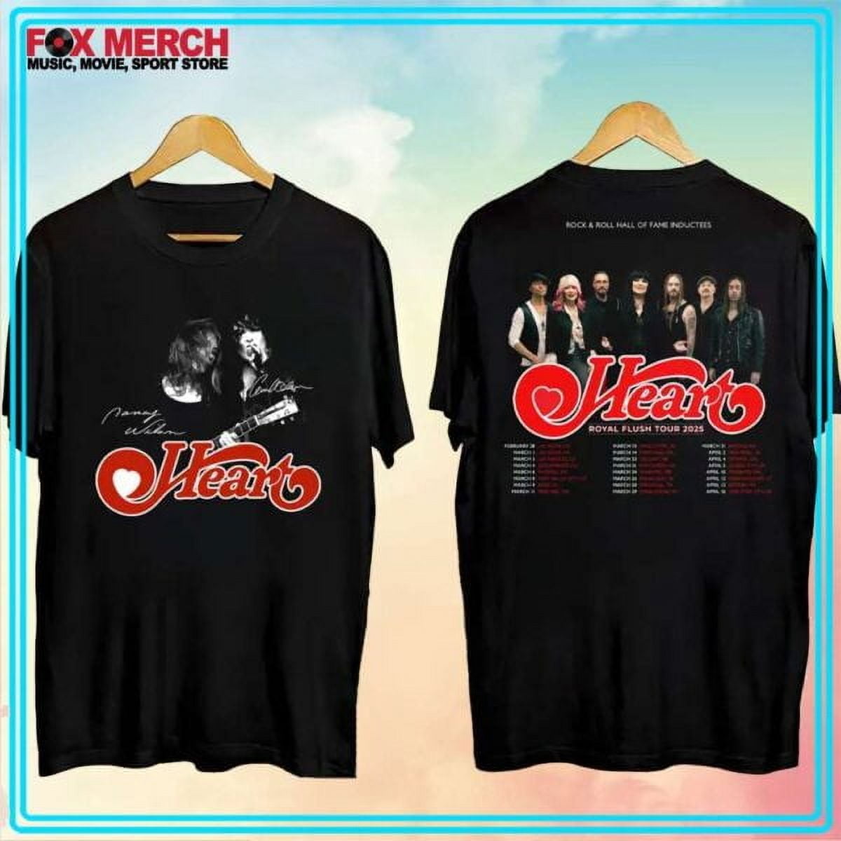 Heart Band Royal Flush Tour 2025 TShirt