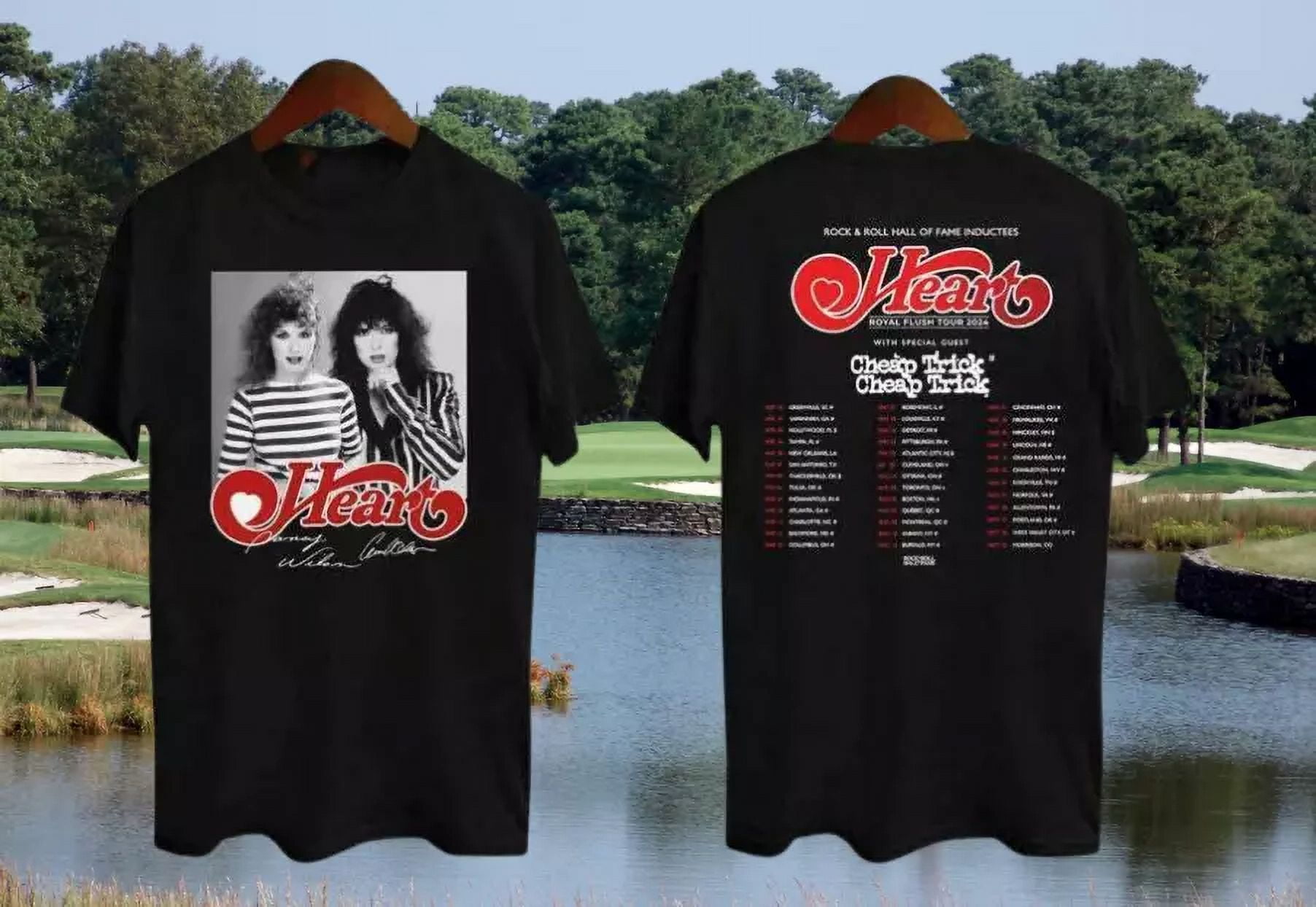 Heart Band Tour 2024 Royal Flush Tshirt Rock Gift 2sides Fans Music