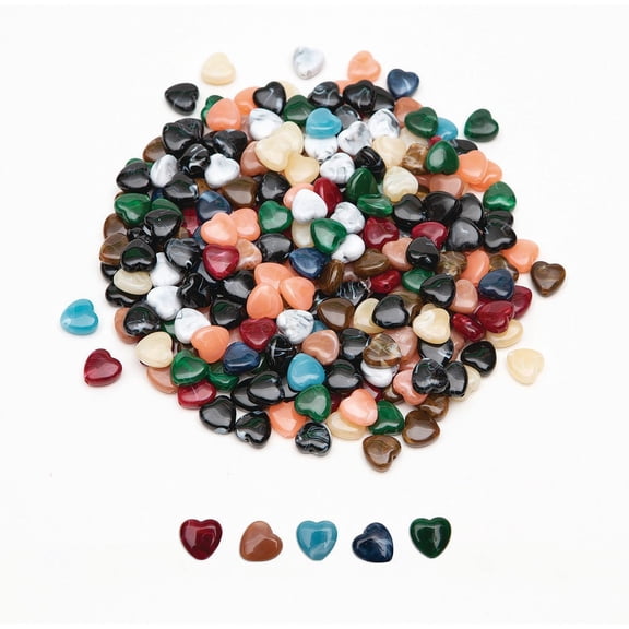 Heart Bead Assortment, 1/2-lb Bag