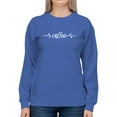 thumbnail image 1 of Heart Beat Coffee Women Sweatshirt, Female Small, 1 of 4