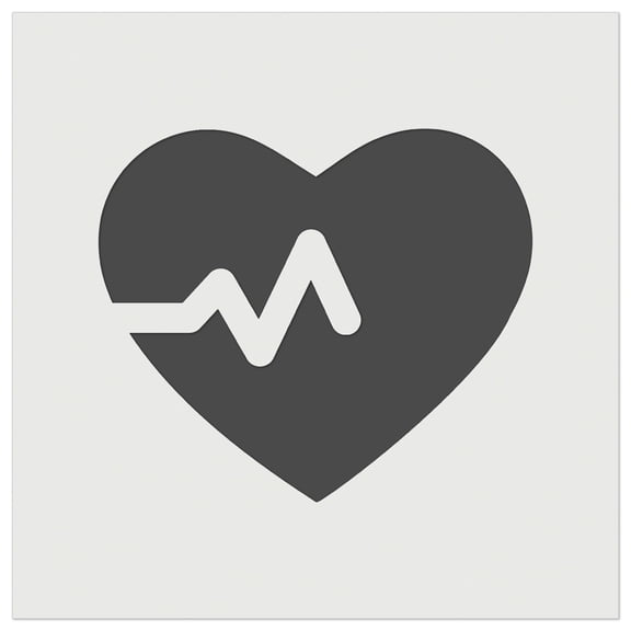 Heart Beat DIY Cookie Wall Craft Stencil - 5.5 Inch