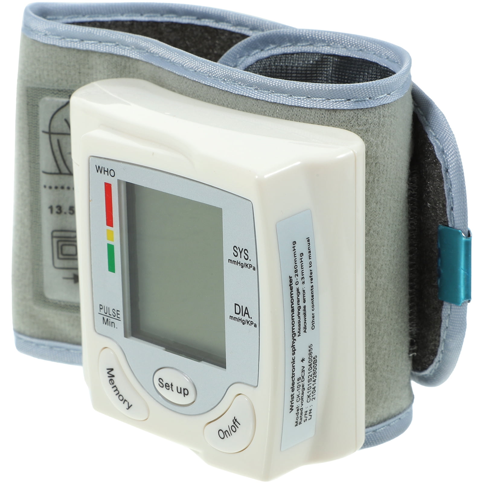 Heart Beat Meter Wrist Blood Pressure Monitor Sphygmomanometer Number