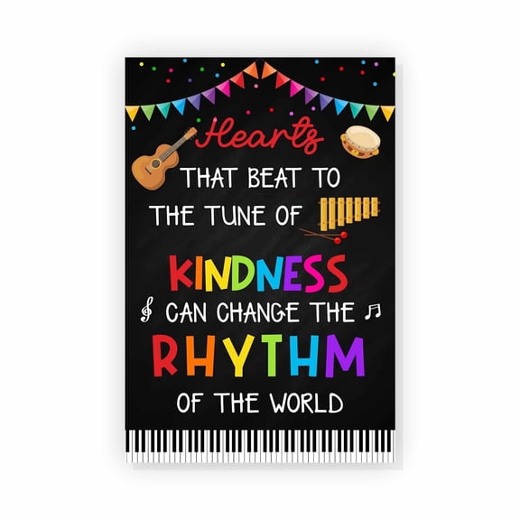 Heart That Beat Poster Music Classroom Posters Music Classroom Decorations Music Class Supplies Music Education Poster for Middle High School Music Education Poster For School