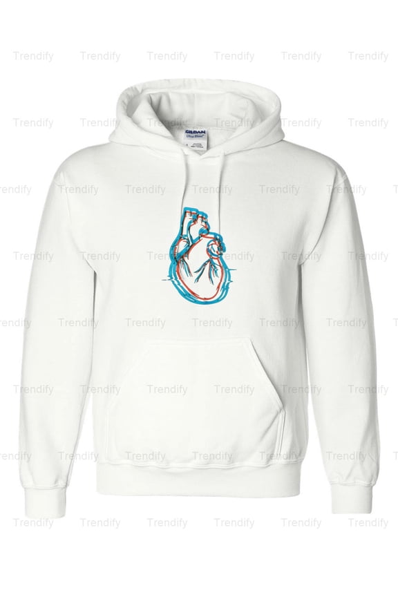 Heart Beats Minimalist Music EKG Line Aesthetic Graphic Hoodie M3081849, Up to Size 5XL