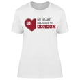 thumbnail image 1 of Heart Belongs To Gordon Tee Women's -Image by Shutterstock Women's T-shirt, 1 of 2