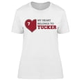thumbnail image 1 of Heart Belongs To Tucker Tee Women's -Image by Shutterstock Women's T-shirt, 1 of 2