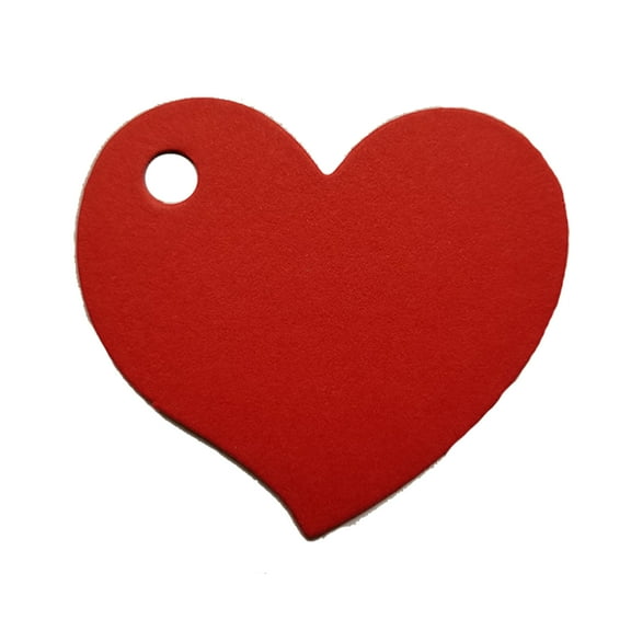 Heart Blank Paper Gift Hang Tags with Hole Message Notes Card Craft Colorful Index Cards for DIY Festival Present 50X
