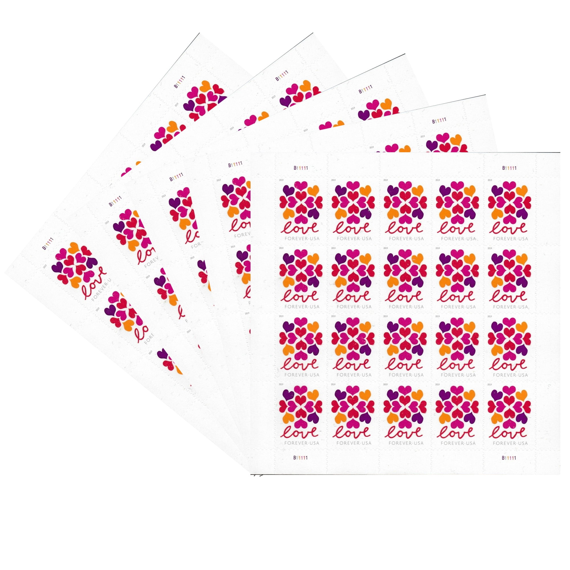 Love 2023 Forever First Class Postage Stamps - Valentine, Wedding,  Celebration, Anniversary, Romance, Party 1 Sheet (20 Stamps)