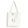 thumbnail image 1 of Heart Blue Popsicle Sweet Ice Tote Canvas Bag Shopping Satchel Casual Handbag, 1 of 3