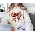 thumbnail image 1 of Heart Bow SweatshirtValentine's Day Romantic Oversized Sweater All Size S-5Xl, 1 of 5