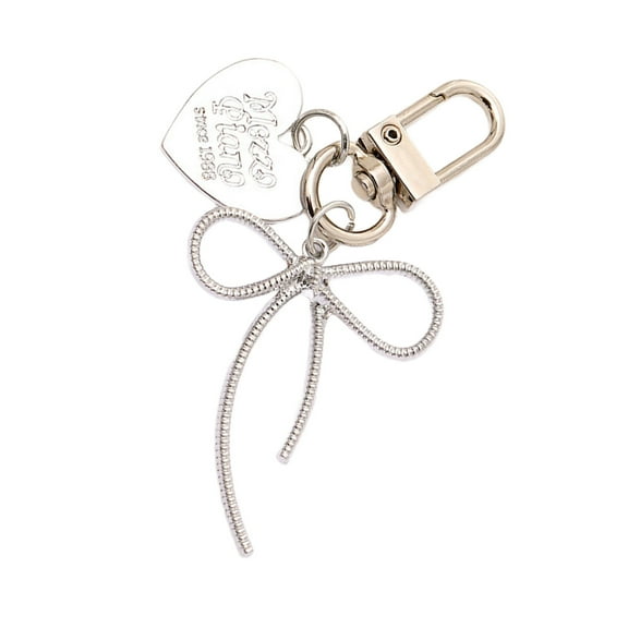 Heart Bows Keychain Bag Charm Purse Handbag Bag Accessories Backpack Pendant Charm Car Keychain Ornaments