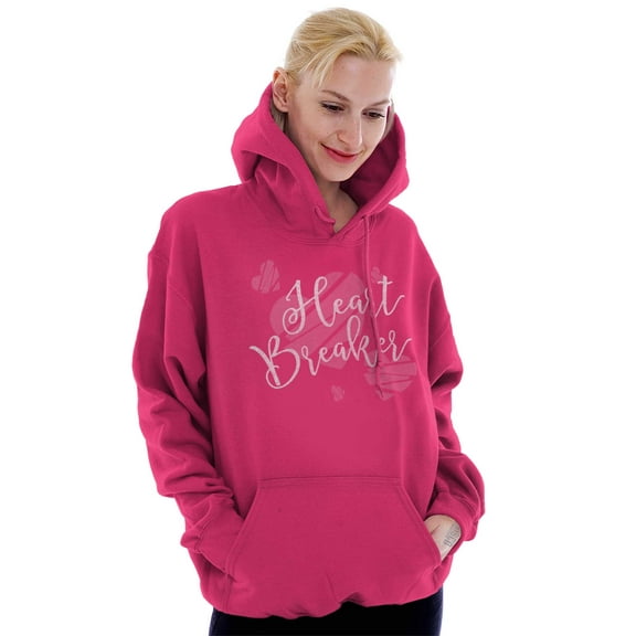 Heart Breaker Funny Valentines Day Hoodie Sweatshirt Women Brisco Brands S