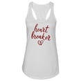 thumbnail image 1 of Heart Breaker Quote Tank Women -Image by Shutterstock, Female XX-Large, 1 of 4