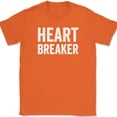 thumbnail image 1 of Heart Breaker T-Shirt Funny Dating Hot Hansome Beautiful Joke Humor Text Tee - Orange, 5XL, 1 of 1