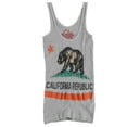 thumbnail image 1 of Heart Breaker Womens California Republic Tank Top, Grey, X-Small, 1 of 2
