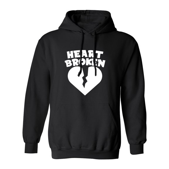 Heart Broken Adult Hooded Sweatshirt