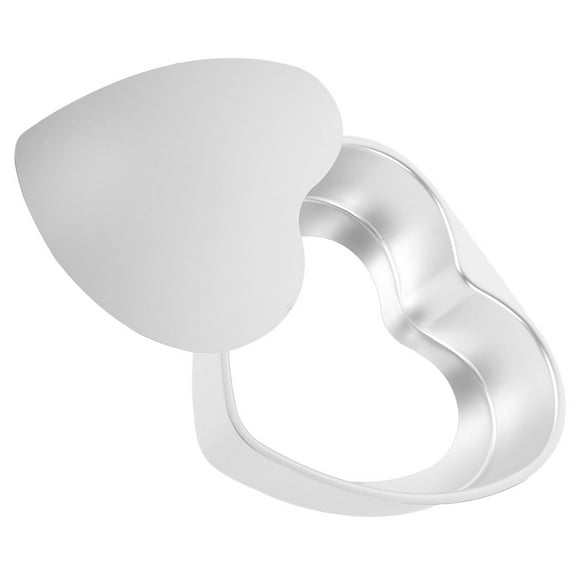 Heart Cake Mold Baking Sheets Non Stick Pan Grill Tray Aluminum Alloy False Bottom