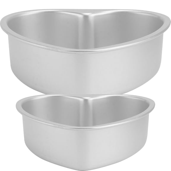 NIAIZEK Heart Shaped Cookie Cake Mold 2 Pieces, 6.1 x 5.8 x 2.1 Inches Baking Pan Set