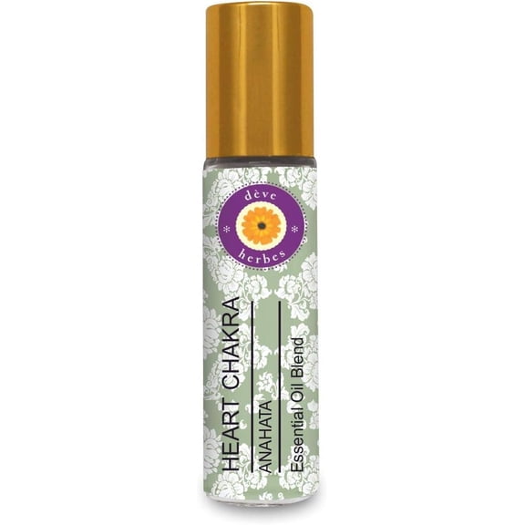 Heart Chakra (Anahata) Aromatherapy Essential Oil Roll On Blend 8ml for Meditation, Yoga, Relaxation & Chakra Alignment