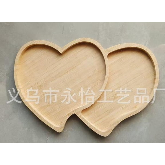 Heart Shaped Bamboo Charcuterie Board Elegant and Durable Tray for Serving Tea Snacks and More 12.5