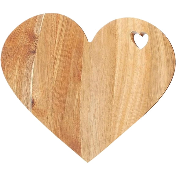 Heart Charcuterie Board, Wood Bread Board, DIY Heart Shaped Wooden Cutting Boards For Crafts, Acacia Wood Cutting Hearts Shaped Charcuterie Boards, Wooden Serving Tray Or Platter Valentines