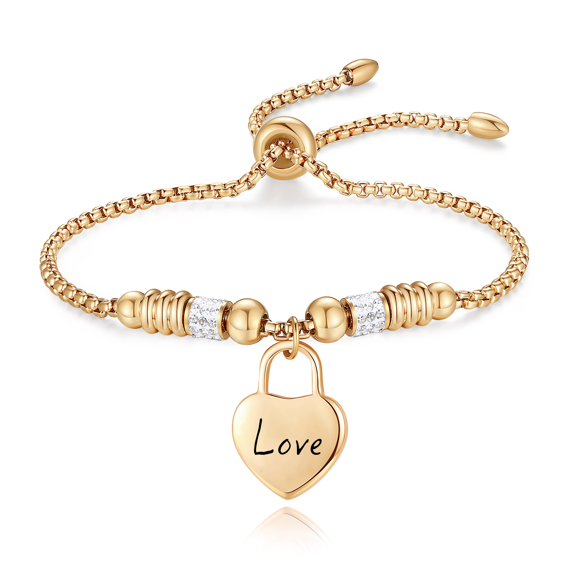 Heart Charm Bracelets With Adjustable Bolo Chain The Perfect Gift For 