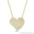 thumbnail image 1 of Heart Charm CZ Crystal Pendant & Chain Necklace in .925 Sterling Silver, 1 of 1