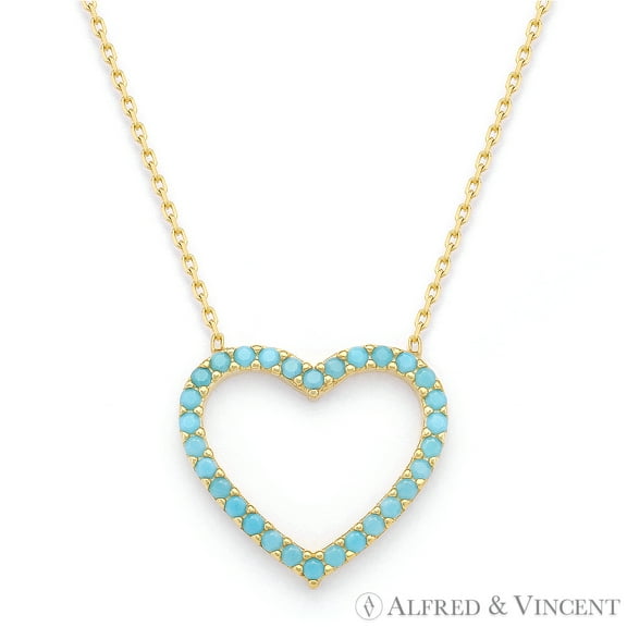 Heart Charm Nano Crystal Pendant & Chain Necklace in .925 Sterling Silver