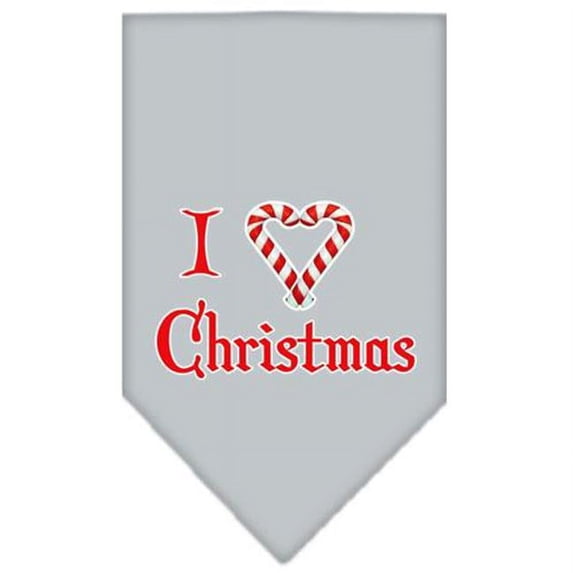 Christmas Pet and Dog Bandana Screen Printed, I Heart Christmas