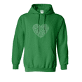 thumbnail image 1 of Heart Clovers St Saint Patricks Day Gift Sarcastic Humor Novelty Funny Men's Hoodies, 1 of 2
