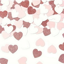 Heart Confetti Bulk, Glitter Hearts Shaped Sprinkles for Weddings, Valentines Day Decorations, Photo Shoots, Envelope Stuffing, Party Supplies & Memory Keepsakes, 100 Pcs, 0.98x0.86"